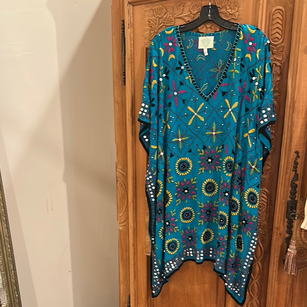 Colorful Embroidered Kaftan
